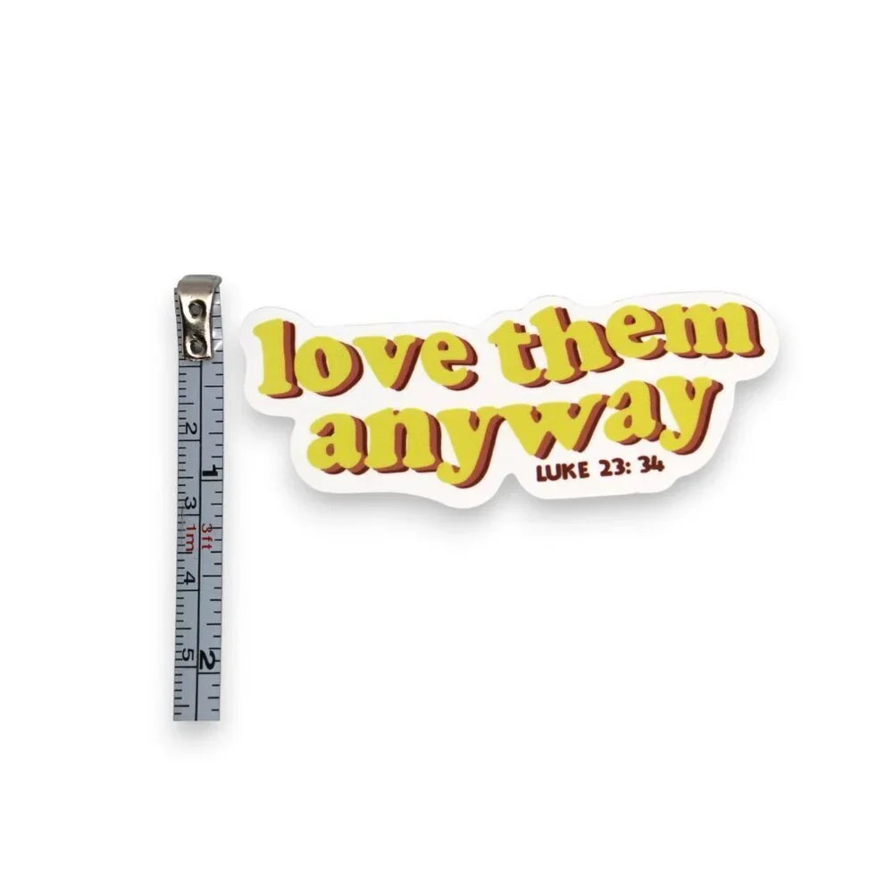 Sticker Religious Christian Bible Verse Luke 23:34